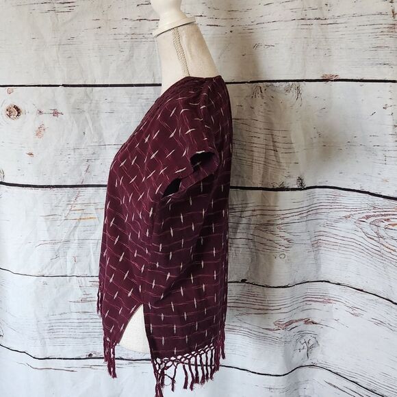 Nili Lotan Embroidered Fringe Boho Top Size XS - Picture 3 of 6